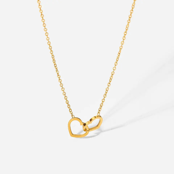 Double Heart Love Necklace